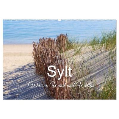 Sylt - Wasser, Wind und Wellen (Wandkalender 2027 DIN A2 quer), CALVENDO Monatskalender