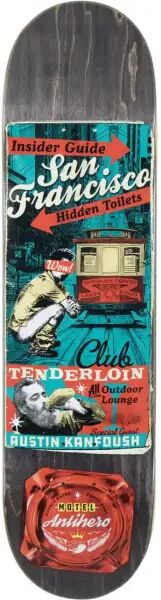 Skateboard Deck Antihero Motel 18 (8.12" - Kanfoush)