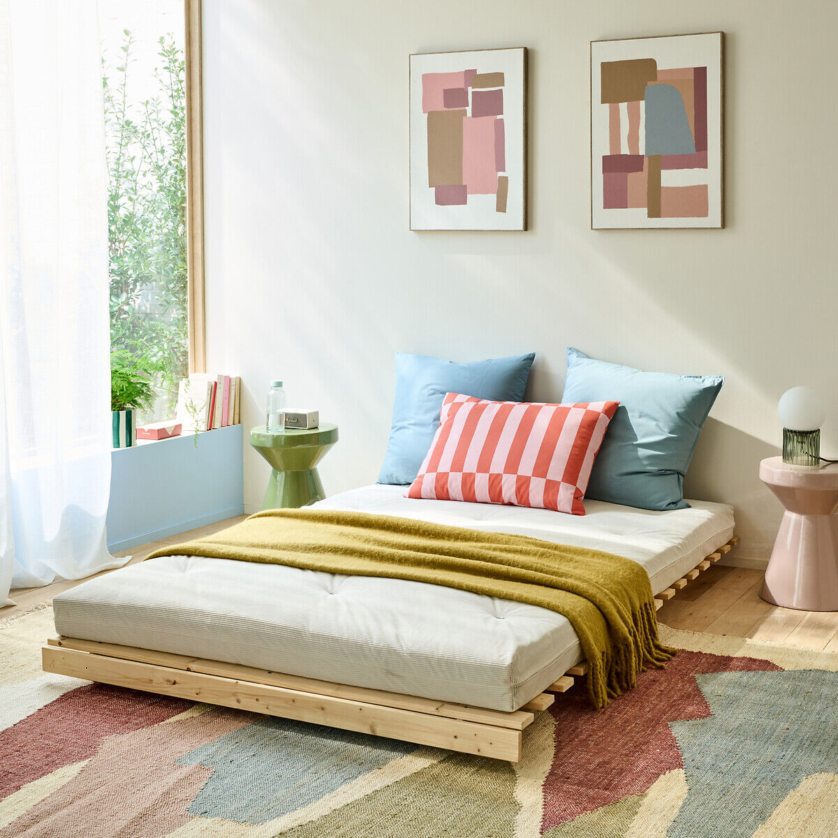 LA REDOUTE INTERIEURS Matelas futon, en velours côtelé, THAÏ