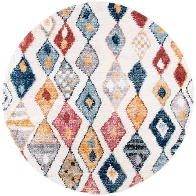 SAFAVIEH Morocco Bohemian & Eclectic Tribal Cream/Multi Polyester Rug
