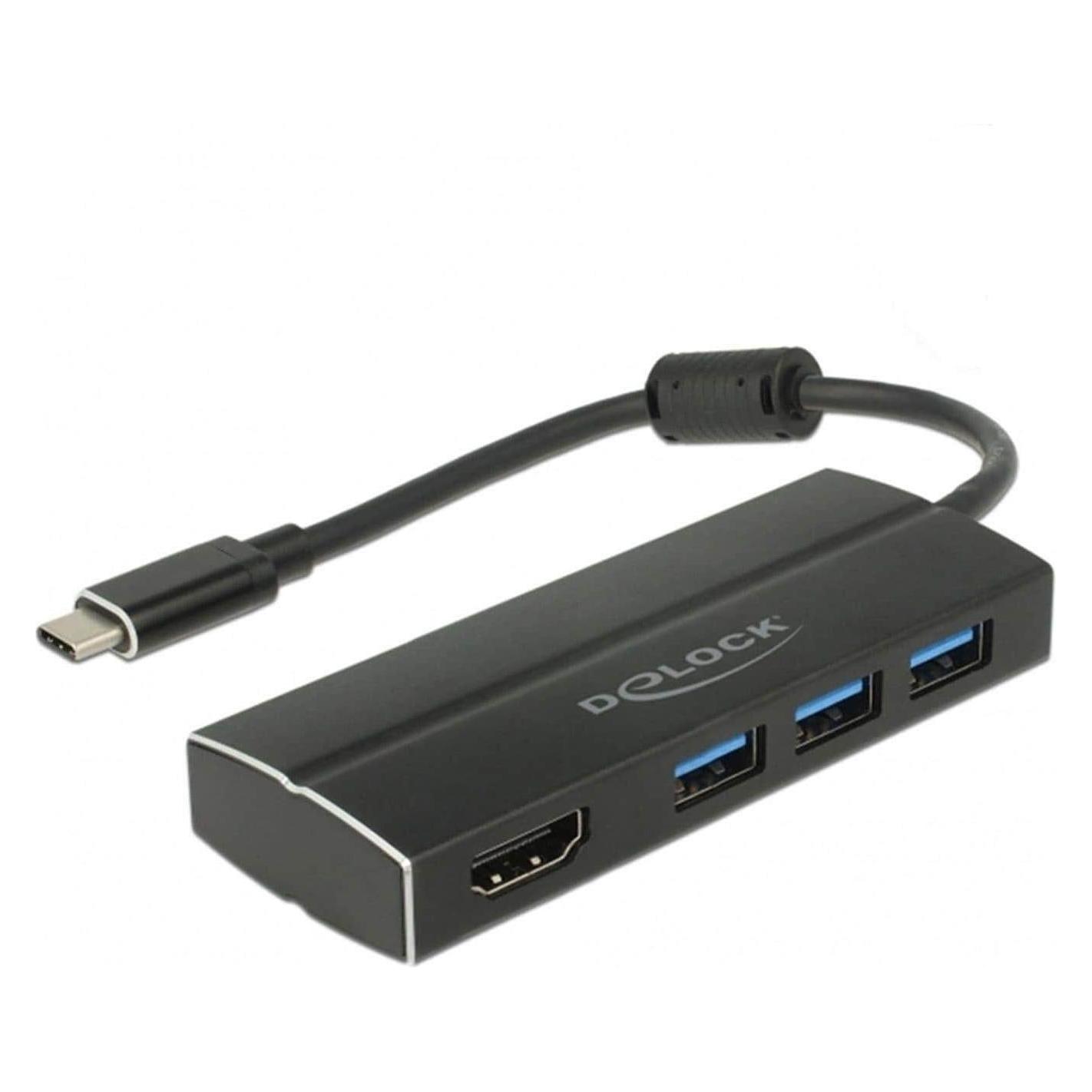 Delock USB 3.0 Adapter (USB-C, 3 Ports) (63931)