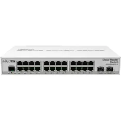 MikroTik Switch CRS326-24G-2S+IN 26 Port (26 Ports), Netzwerk Switch, Weiss