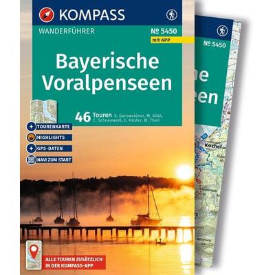 KOMPASS Wanderführer Bayerische Voralpenseen, 46 Touren mit Extra-Tourenkarte, Taschenbuch von Siegfried Garnweidner,Eugen E. Hüsler,Christian