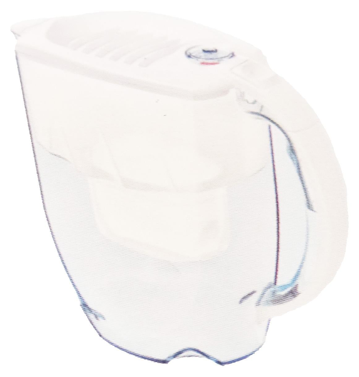 Aquaphor Amethyst wit waterfilter voor op het aanrecht, 2,8 liter, inclusief 3 x MAXPHOR+ waterfilterpatronen
