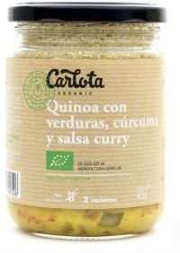 Carlota Organic Quinoa-Gemüse Kurkuma und Curry 425 gr