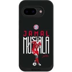 Nivocase Handyhülle für Google Pixel 9a Hülle NIVOpure Case Schwarz FC Bayern München Offizielles (Google Pixel 9a), Smartphone Hülle, Schwarz