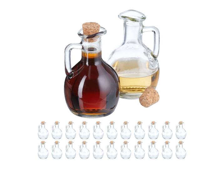 Flaschen zum Befüllen 24er-Set 150ml Hellbraun-Transparent
