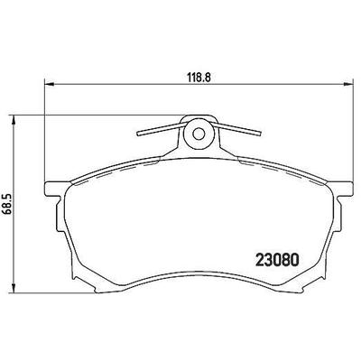 Brembo Bremsbelagsatz, Scheibenbremse [Hersteller-Nr. P54021] für Mitsubishi