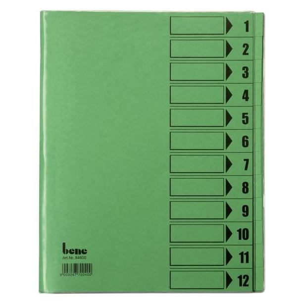 Bene Ordnungsmappe Verwendung für Papierformat: DIN A4 Grammatur: 230 g/m² (A4) (084800GN)