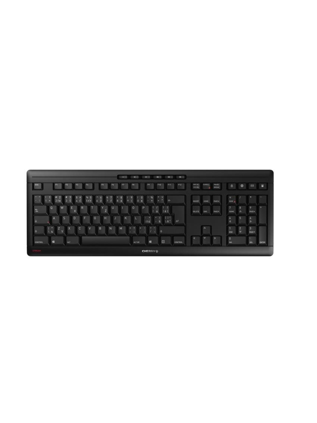 Cherry STREAM KEYBOARD WIRELESS - Tastatur - Tschechisch - Schwarz