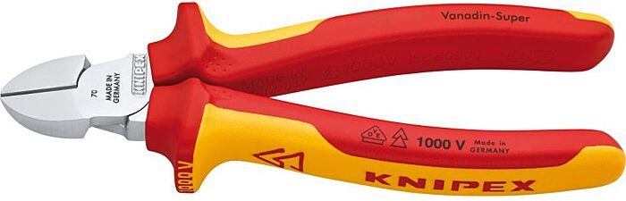KNIPEX Seitenschneider 7006180, 180mm Mehrkomponenten-Griffen