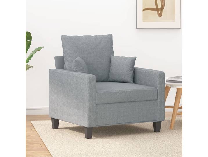 Maison Exclusive - Fauteuil gris clair 60 cm tissu