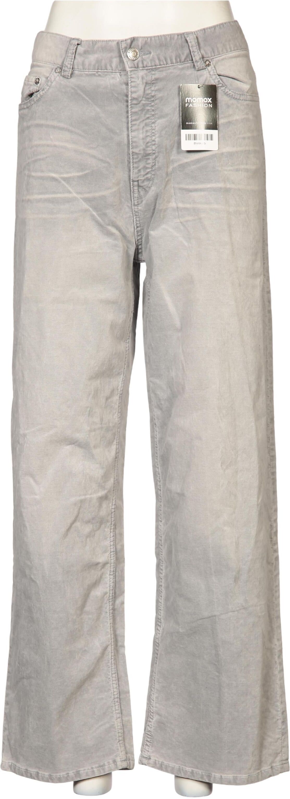 Weekday Damen Stoffhose, Grau, Gr. EU 40, Synthetik / Elasthan / Baumwolle - Second Hand