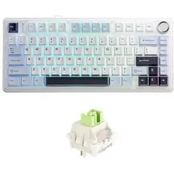 Aula F75 (Eng. Int., Kabelgebunden, Kabellos), Tastatur, Weiss