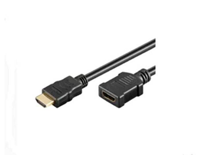 MicroConnect HDM19195FV1.4 HDMI-kabel (stekker op stekker, 5 m) zwart