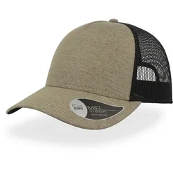 Atlantis Unisex 5-Panel Trucker Kappe 'Rapper Melange' Netz Cap RAML khaki one size