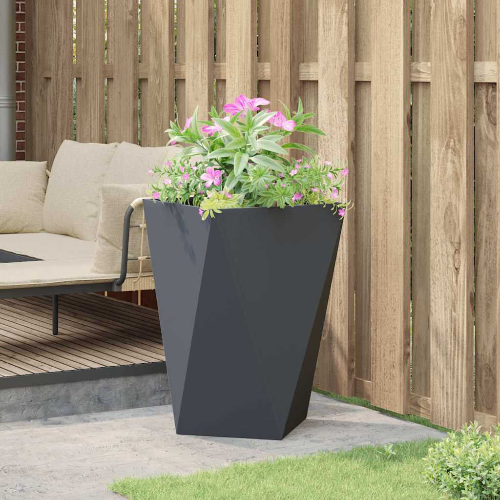 17 Stories Planter Box Anthracite 75cm H x 50cm W x 50cm D