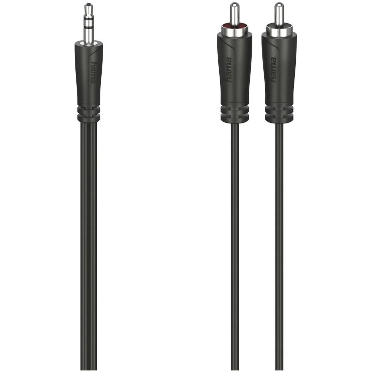 Hama Audiokabel Stereo 3,5 mm jack naar 2 cinch-stekkers, Zwart, 5,0 m