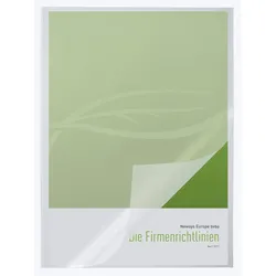 DURABLE Klemmschienenhüllen DIN A4 genarbt 0.22 mm