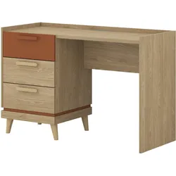 SCHREIBTISCH ACARA 120x50x79,5 cm Bürotisch Computertisch, Eichefarben
