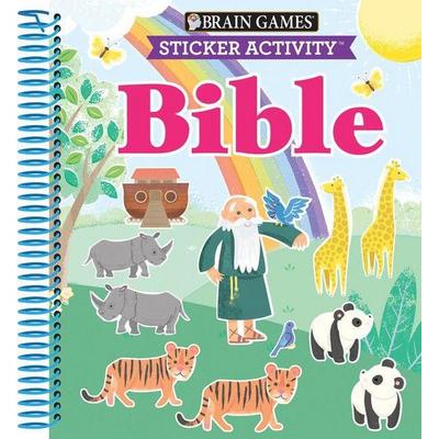 Brain Games - Sticker Activity: Bible - Early Learning for Kids Ages 3-6 11 Old & New Testament Stories 175+ Stickers Gift for Easter, Christmas or