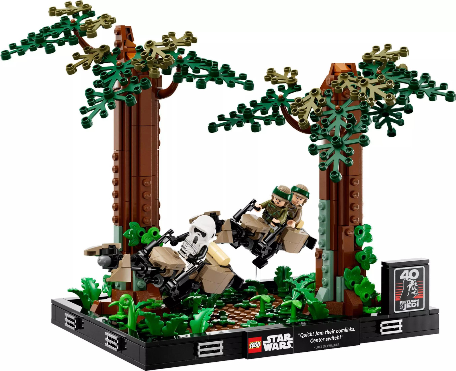 LEGO Star Wars 75353 Speeder Chase on Endor Diorama