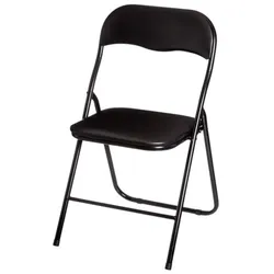 WellHome - Schwarzer Klappstuhl 39X43cm
