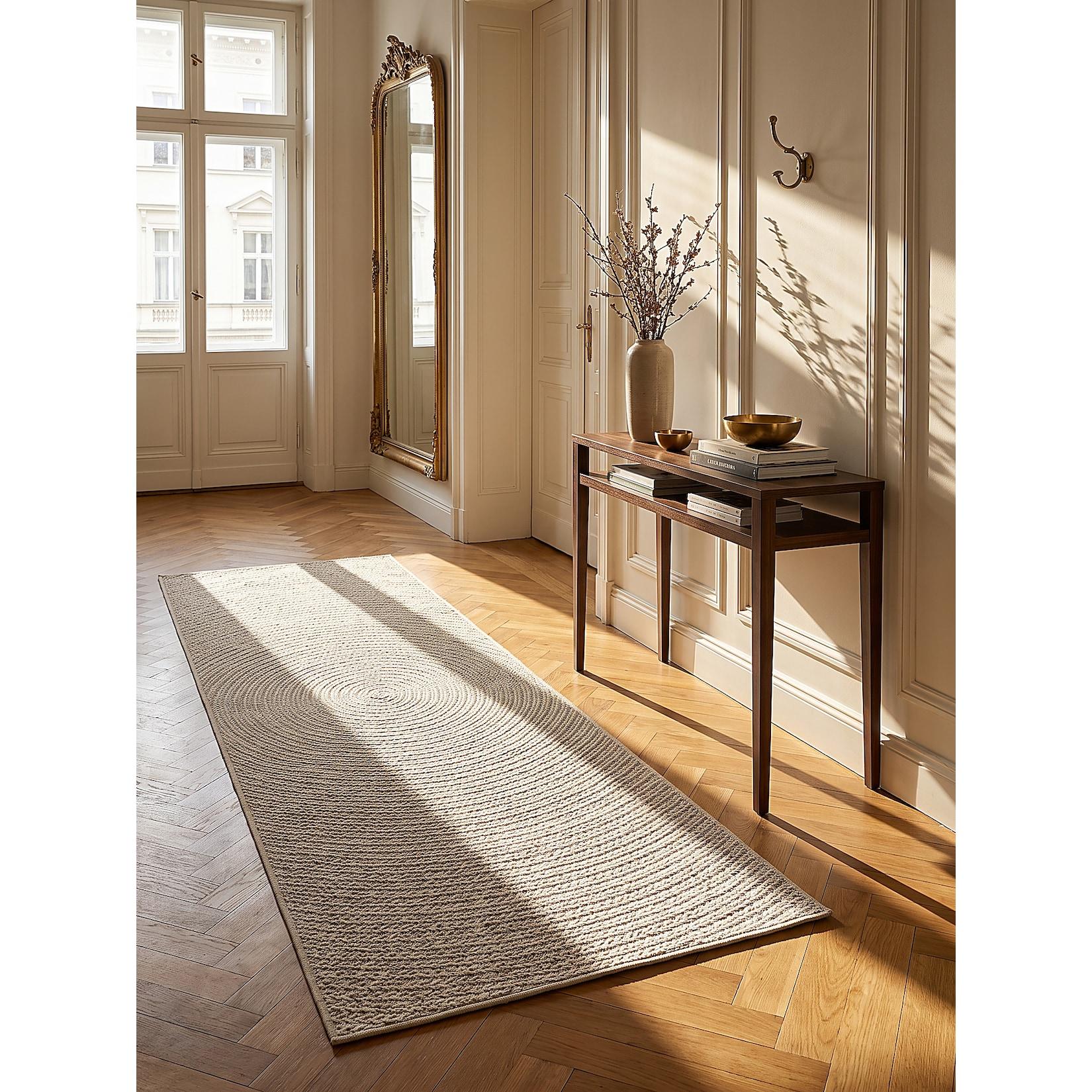 Läufer Flachgewebe Creme 80x250 cm - CORDEV Kadima Design