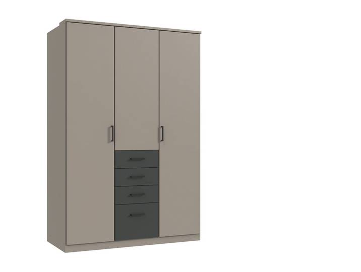 Kleiderschrank Coty graphit Holzwerkstoff B 135 cm
