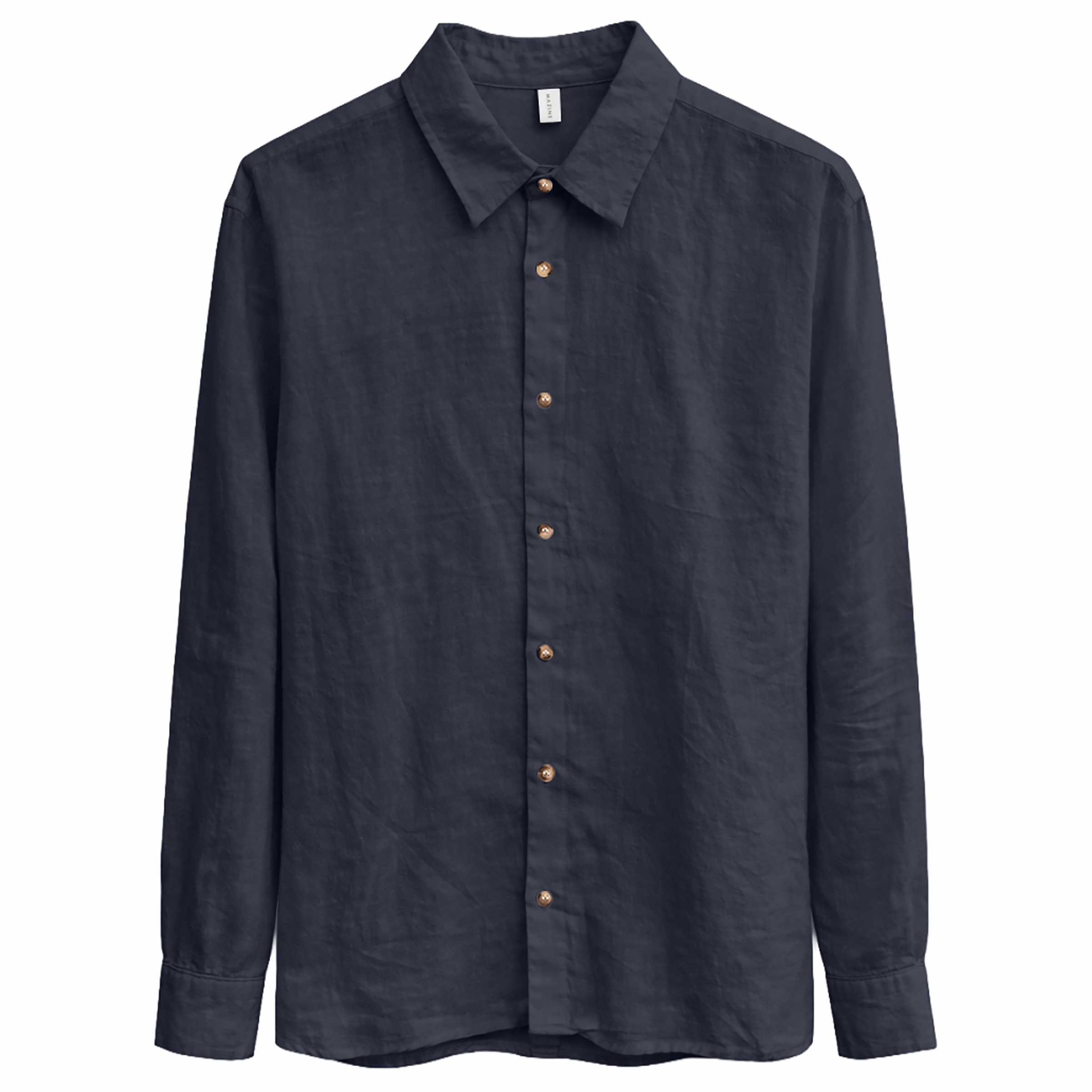 Mazine Classic Linen Herren Hemden blau Größe S Lifestyle Hautfreundlich