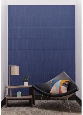 Felt Right Offset Indigo   Sound Dampening Pinnable Tiles