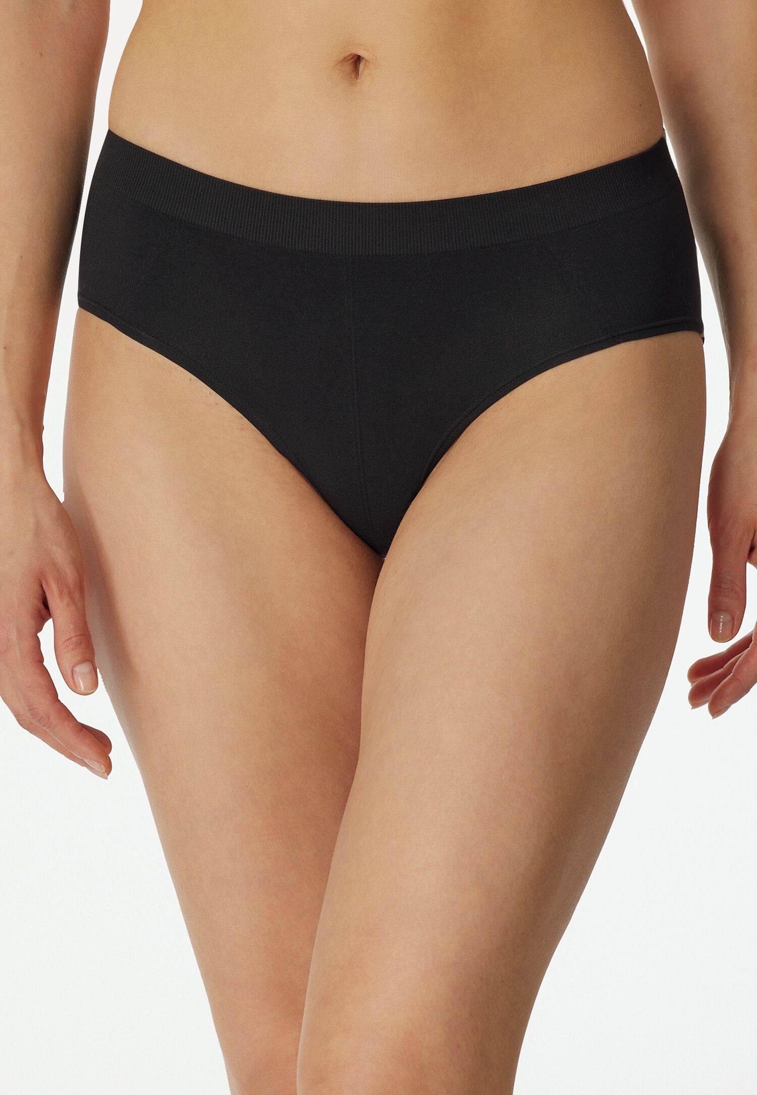 Panty SCHIESSER "Casual Seamless", Damen, Gr. L, Microtouch, schwarz, Microtouch, Obermaterial: 95% Polyamid, 5% Elasthan, körpernah, Unterhosen Panty, ohne störende Seitennähte, Microqualität
