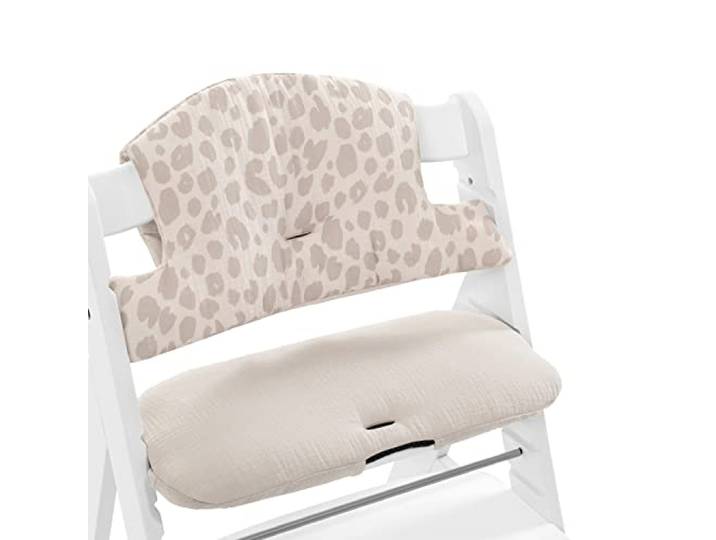 hauck Sitzkissen/Hochstuhlauflage für Alpha Hochstuhl Highchair Pad Select - Muslin Leo Natural