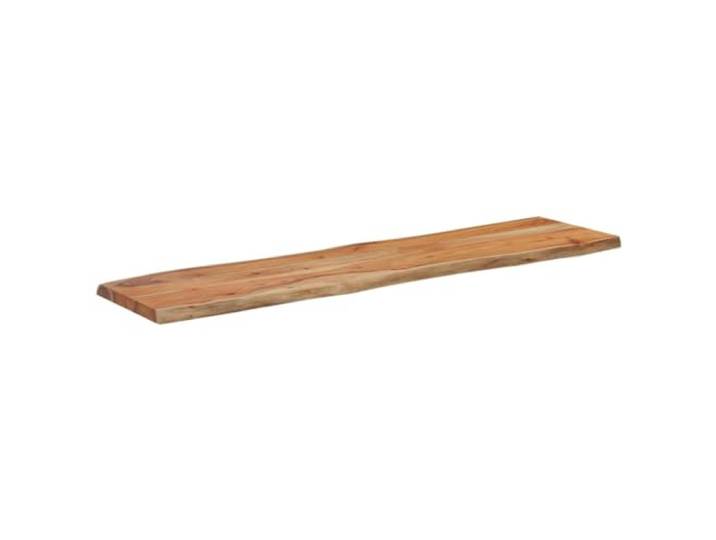 hliofuir Tischplatte Massivholz Akazie 180x40x2,5cm Naturkante Rustikale Holzplatte mit echter Baumkante für Küche oder Essbereich, ideal zur individuellen Gestaltung eigener Tische.