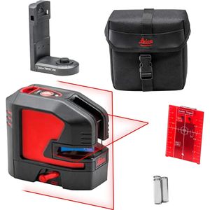 Leica Kreuzlinienlaser 848435, Lino L2s Einsteigerpaket, roter Laser, selbstnivellierend, Tasche, Zieltafel, Batterien