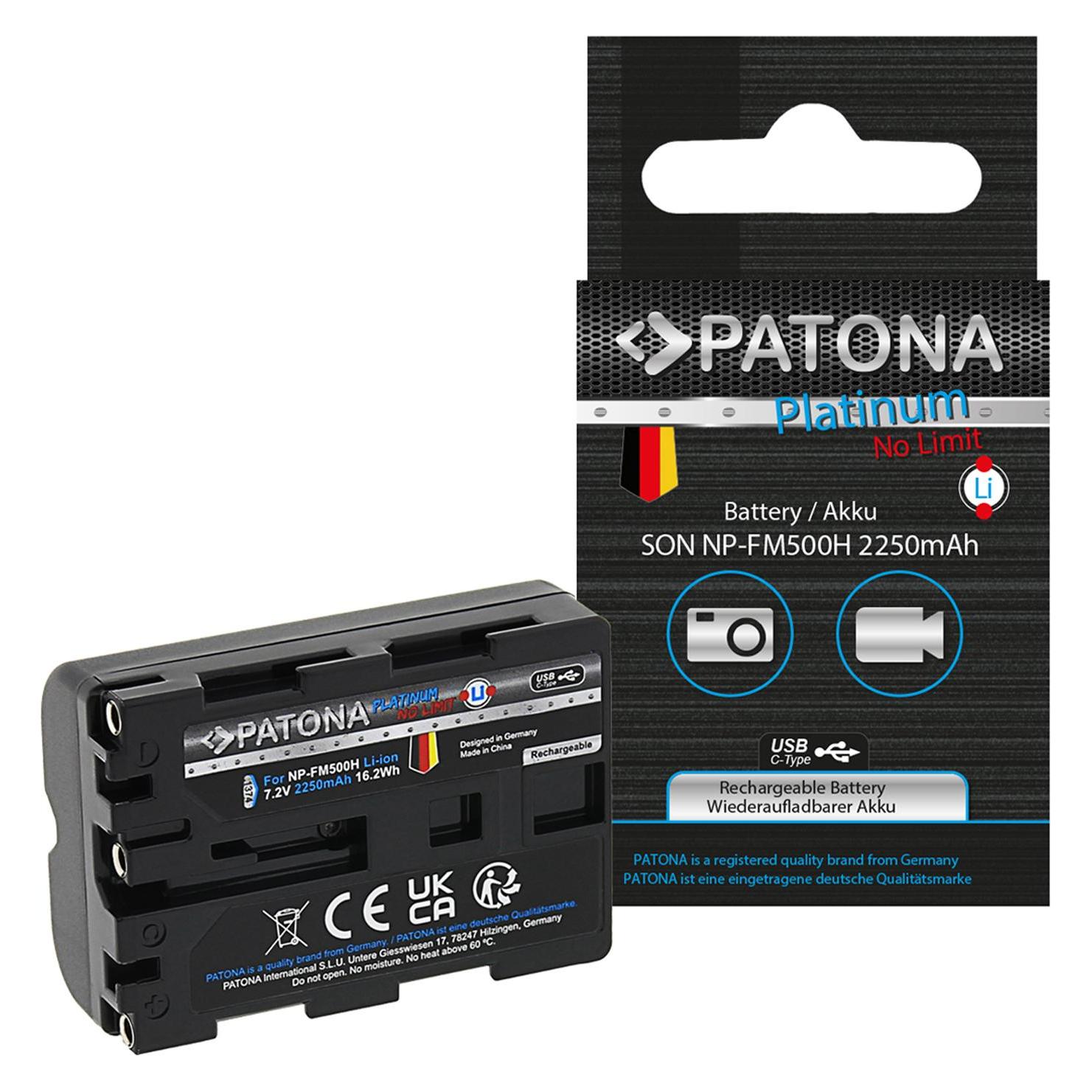 Patona Platinum Sony NP-FM500H USB-C (Kamera Akku) (1374)