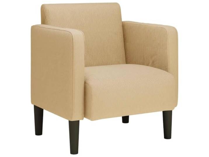 Sessel mit Armlehnen Graugrün 54 cm Cordstoff Cordstoff, Sperrholz-Armlehnen, Schaumstoff-Federung, Wohnzimmer, Schlafzimmer, Arbeitszimmer, Empfangsbereich