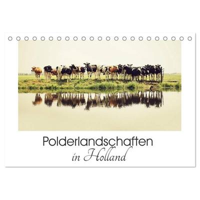 Polderlandschaften in Holland (Tischkalender 2027 DIN A5 quer), CALVENDO Monatskalender