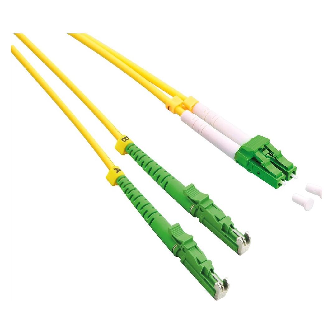Roline LWL-Kabel duplex 9/125um LSH/LC APC Schliff LSOH gelb 3m (3 m) (21.15.9483)