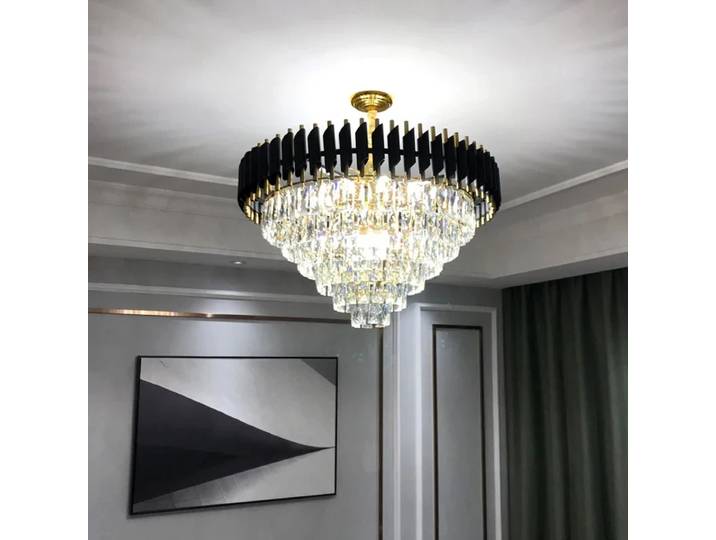 Lustre de plafond en cristal de luxe, éclairage moderne pour salon, luminaires suspendus LED pour chambre à coucher, décoration intérieure