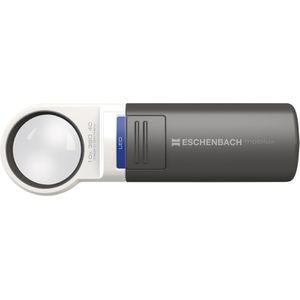 Eschenbach Lupe mobilux LED, mit Licht, 10x Vergrößerung, Leselupe, Ø 35mm