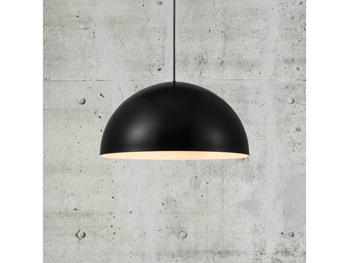 Nordlux Hängelampe Ellen, dimmbar, schwarz, für Wohn- / Esszimmer, Metall, Skandinavisch, Pendelleuchte