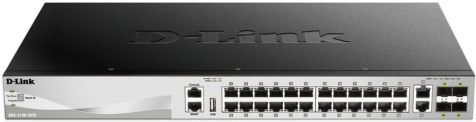 Switch de red Gigabit Ethernet L3 administrado de 28 puertos - D-LINK