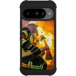 Nivocase Hülle für Google Pixel 10 Stossfeste Handyhülle NIVOmax Case Schwarz Feuer Feuerwehr Lebensretter (Google Pixel 10), Smartphone Hülle, Schwarz