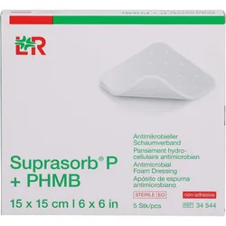 Suprasorb P + Phmb Schaumverband 15x15 cm 5 ST