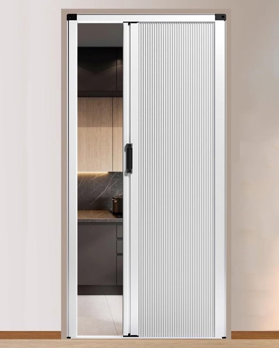 Voudeur Schuifdeur Kamerverdeler Wit - Hoogte: 203 cm