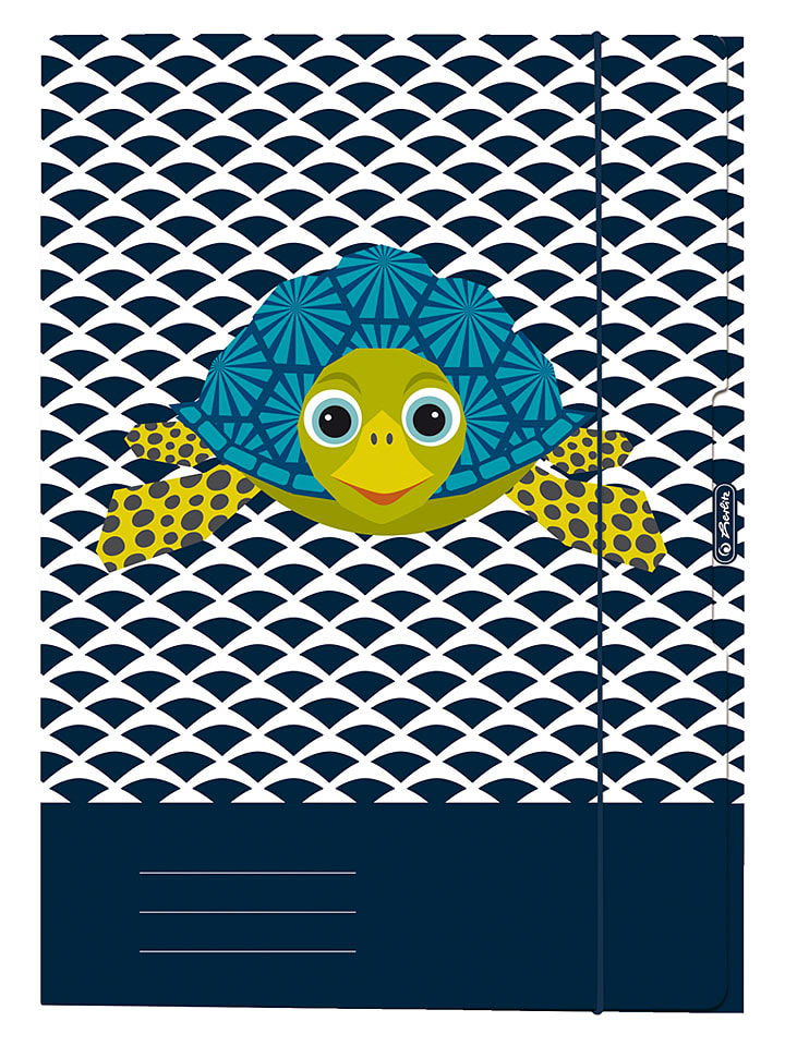 Herlitz Sammelmappe ''Cute Animals'' in Dunkleblau/ Weiß - DIN A4 - onesize