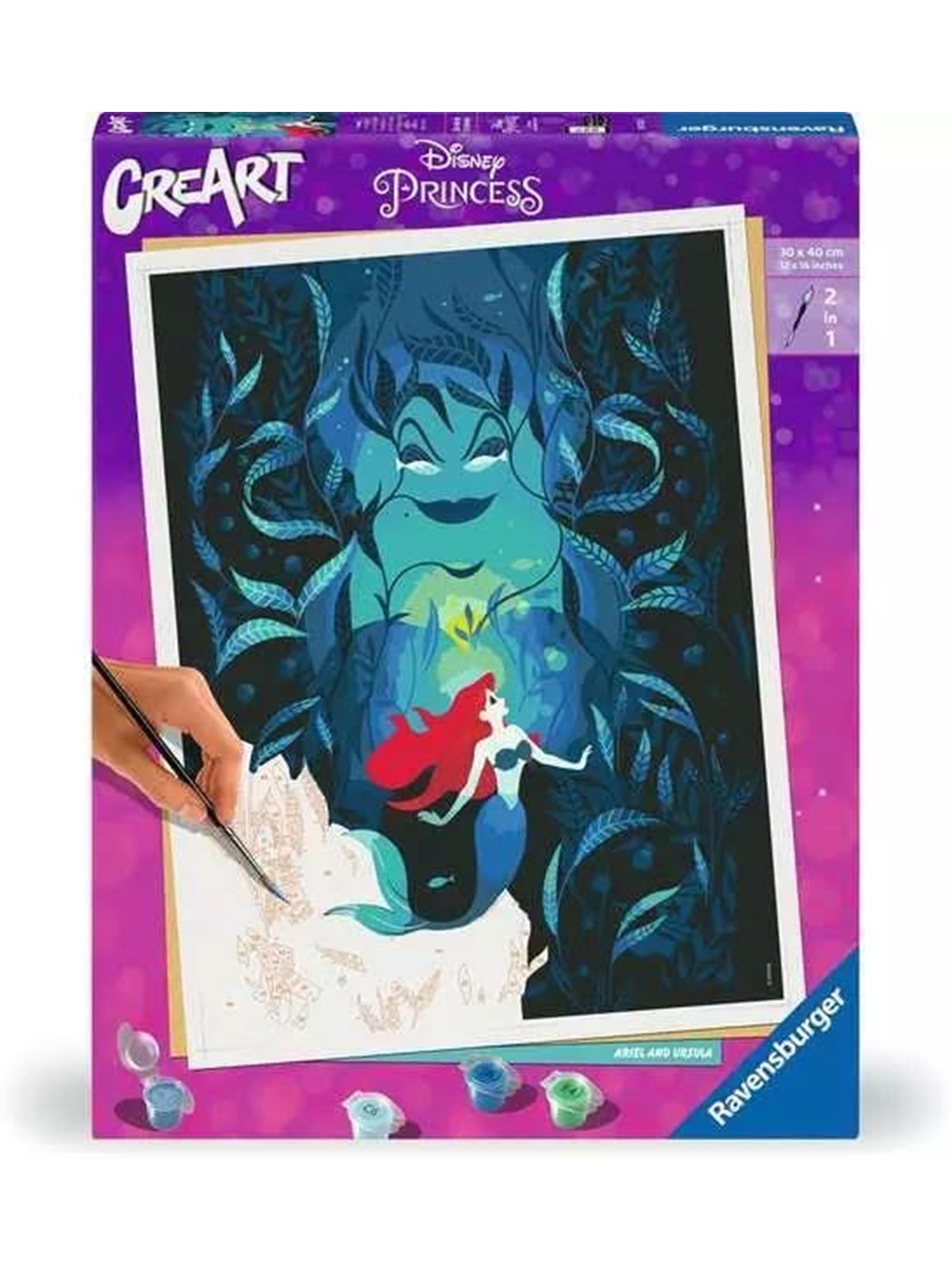 Ravensburger CreArt Paint by Numbers - Ariel and Ursula
