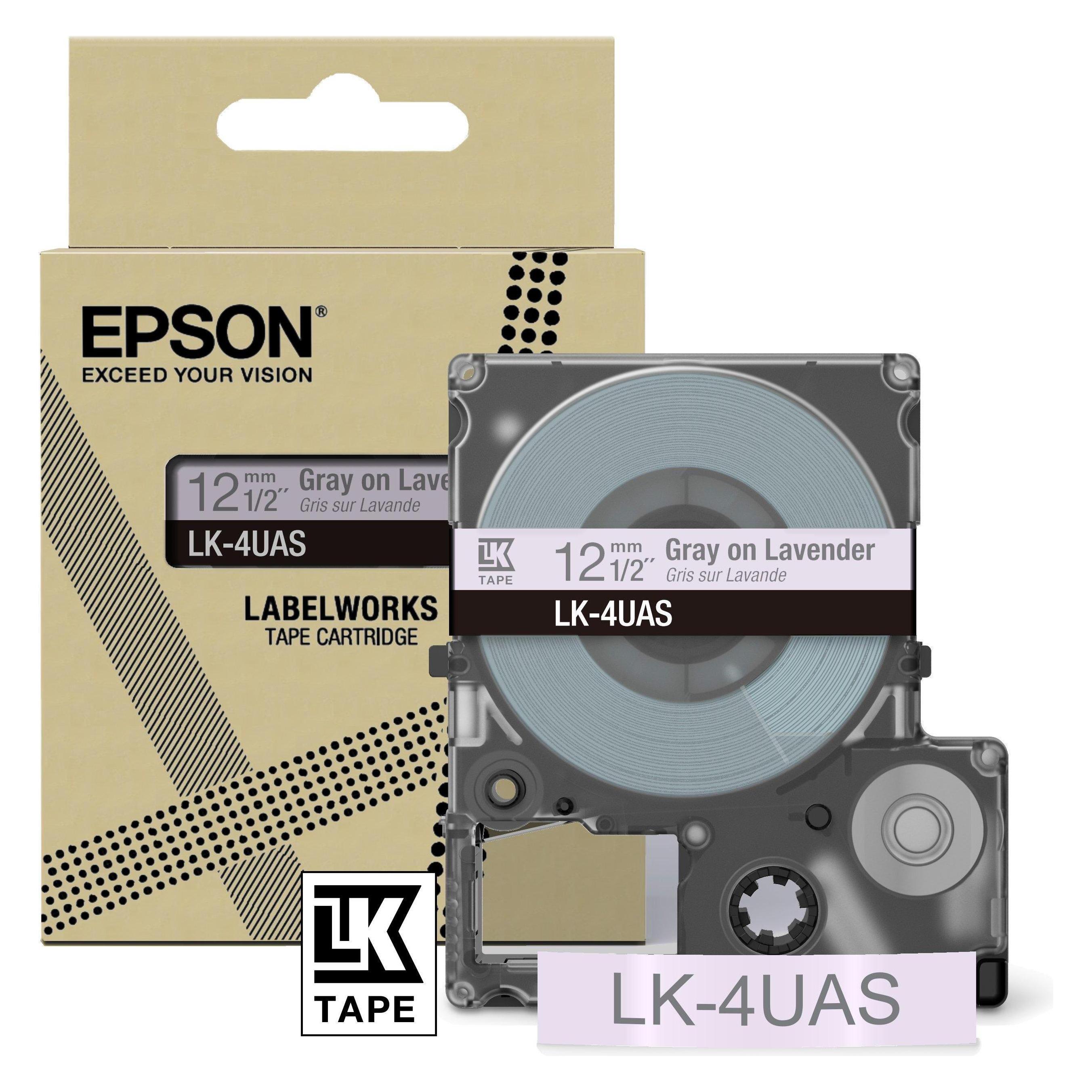 Epson Soft Purple/Gray 12mm LK-4UAS (1.20 cm) (C53S672107)