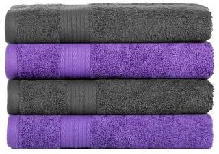 Ample Decor Cotton Plus Highly Absorbent Hand Towel 18x28 Inch - Pack of 4